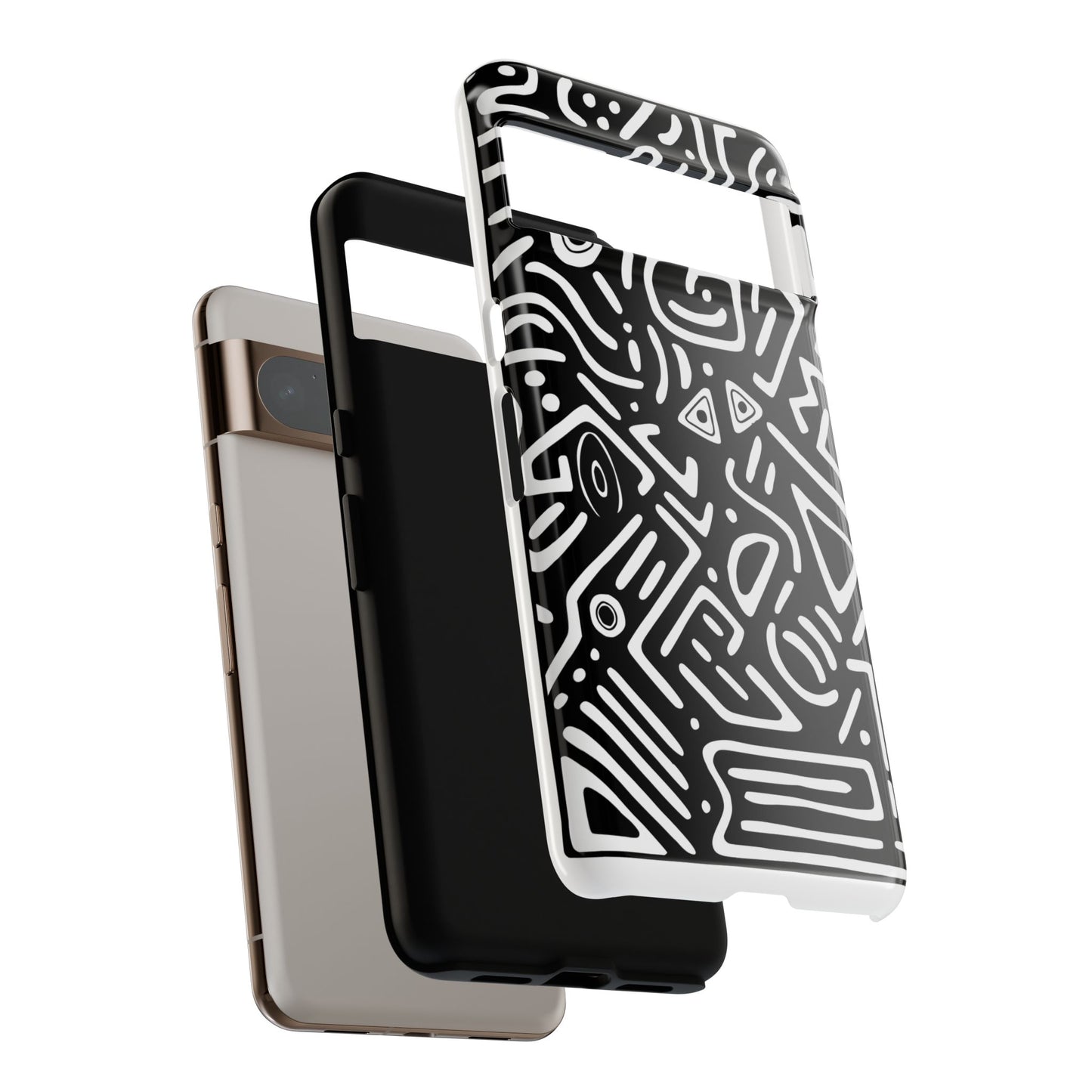 Stylish Phone Case, Abstract Design, Tough Cell Phone Cover, Modern Smartphone Protector, Gift for Tech Lovers, Unique Accessories