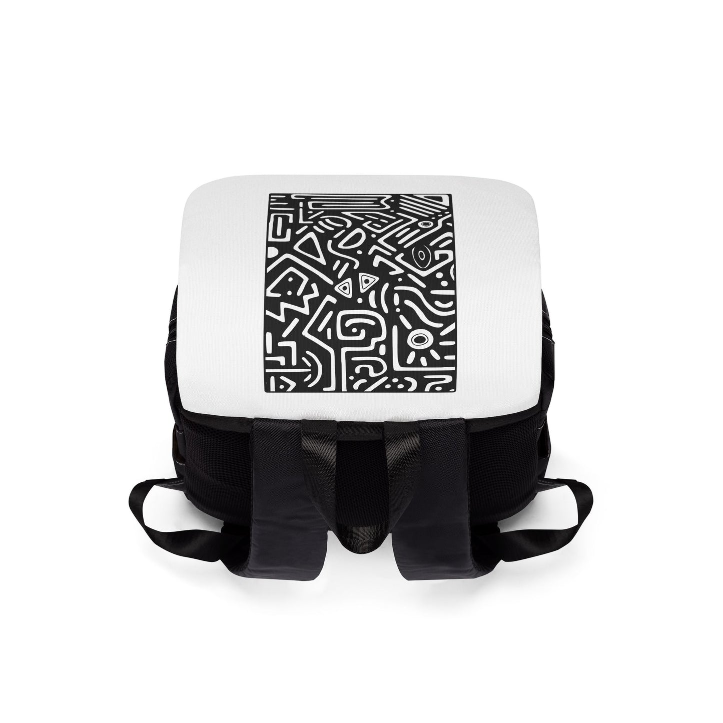 Unisex Casual Art-Themed Backpack, Stylish Everyday Bag, Functional School Pack, Trendy Travel Accessory, Unique Gift for Students