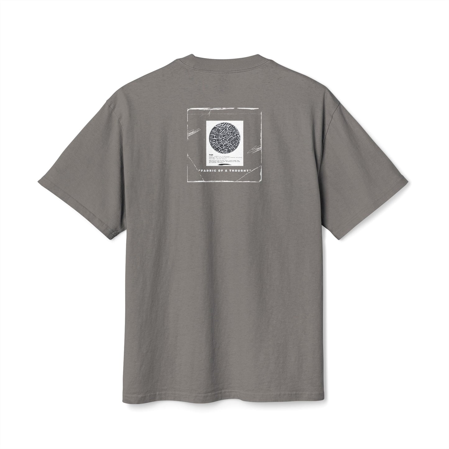Fabric Of A Thought - Unisex Heavy Faded Tee | Relaxed Casual Style | Perfect for Everyday Wear, Gifting, Festivals, Summer Outings, Lounge Wear