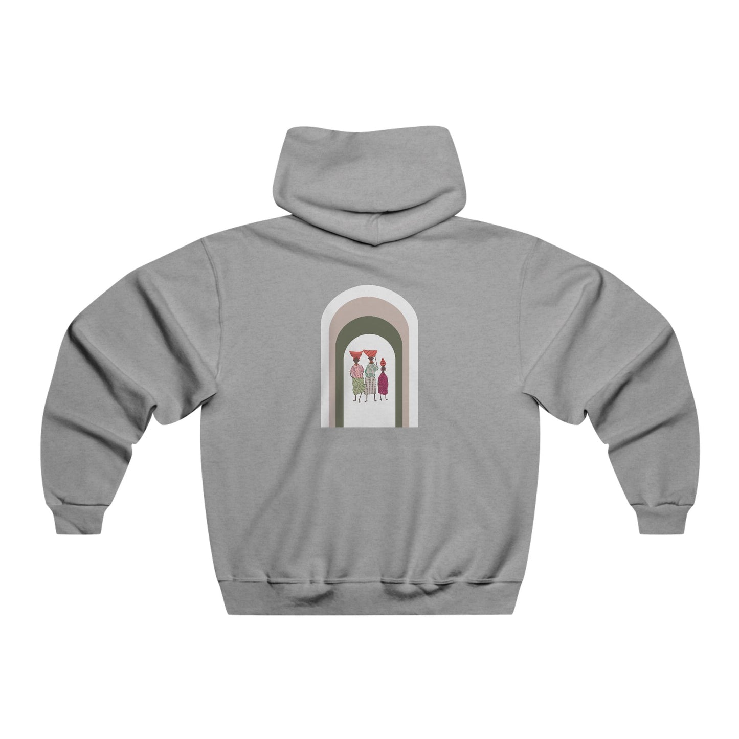 Stylish Unisex Hoodie with Artistic Arch Design, Cozy Sweatshirt for Casual Wear, Perfect Gift for Birthdays, Holidays, Everyday