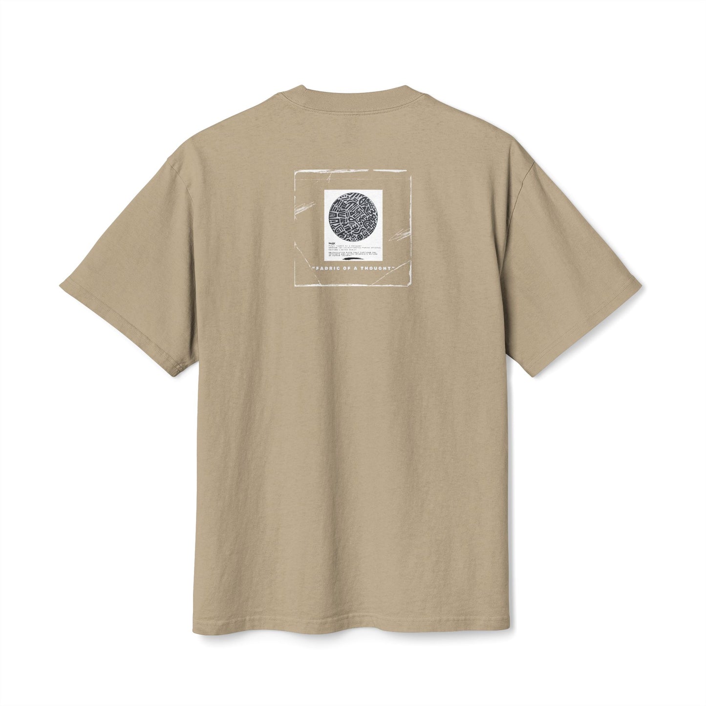 Fabric Of A Thought - Unisex Heavy Faded Tee | Relaxed Casual Style | Perfect for Everyday Wear, Gifting, Festivals, Summer Outings, Lounge Wear