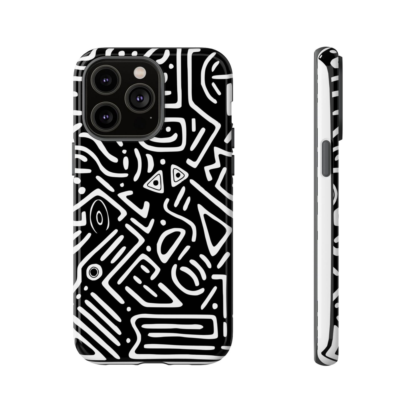 Stylish Phone Case, Abstract Design, Tough Cell Phone Cover, Modern Smartphone Protector, Gift for Tech Lovers, Unique Accessories