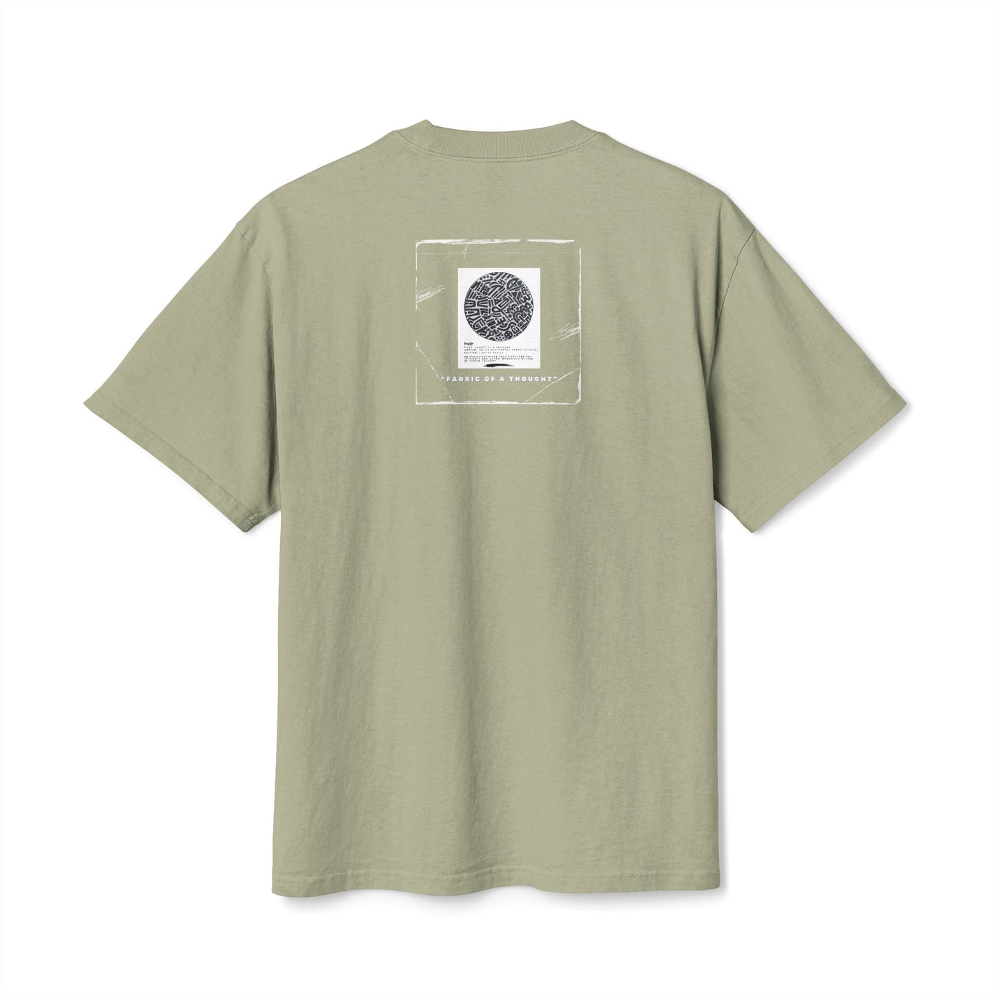 Fabric Of A Thought - Unisex Heavy Faded Tee | Relaxed Casual Style | Perfect for Everyday Wear, Gifting, Festivals, Summer Outings, Lounge Wear