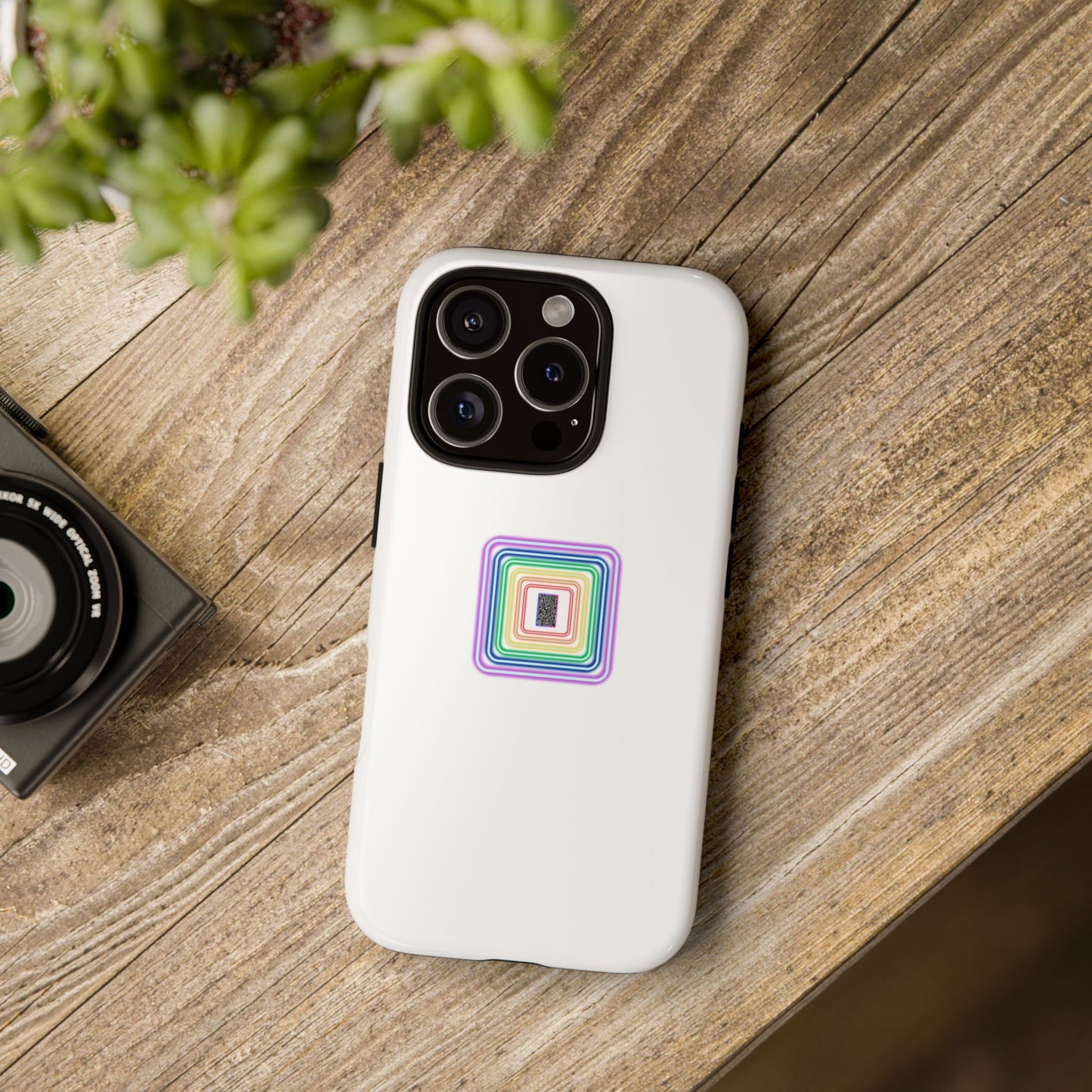 Colorful Geometric Phone Case for Tough Cases, Fun Phone Accessory, Unique Gift, Trendy Tech, Phone Protection