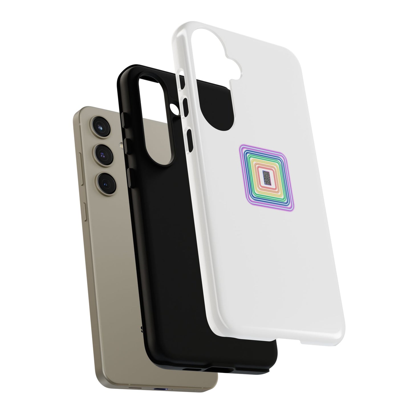 Colorful Geometric Phone Case for Tough Cases, Fun Phone Accessory, Unique Gift, Trendy Tech, Phone Protection