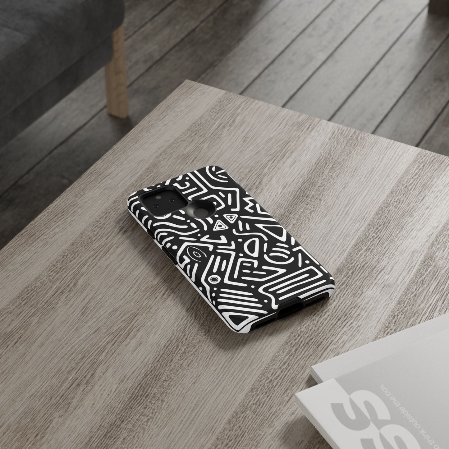 Stylish Phone Case, Abstract Design, Tough Cell Phone Cover, Modern Smartphone Protector, Gift for Tech Lovers, Unique Accessories