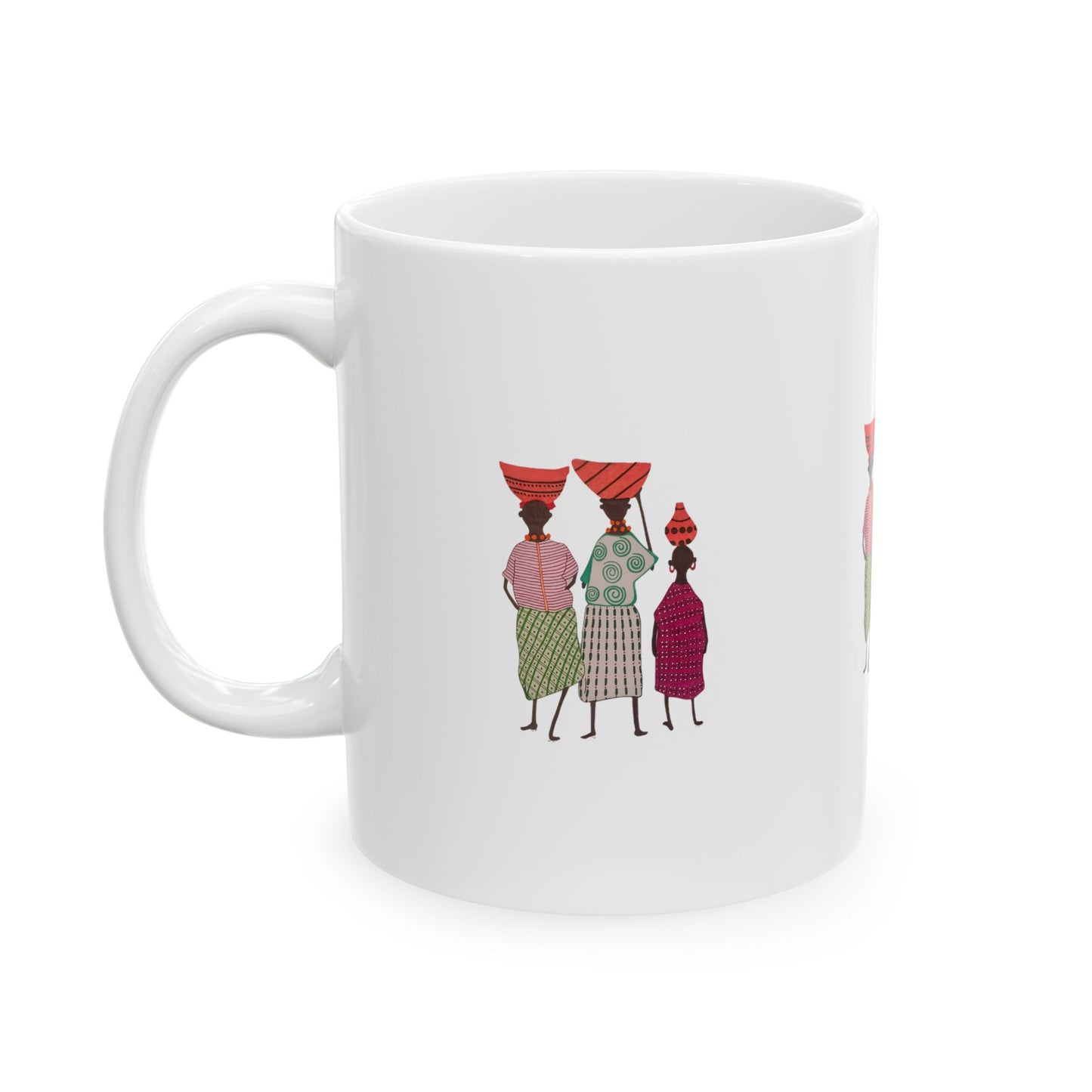 Dinkgwana Ceramic Mug - 11oz & 15oz - Unique Design