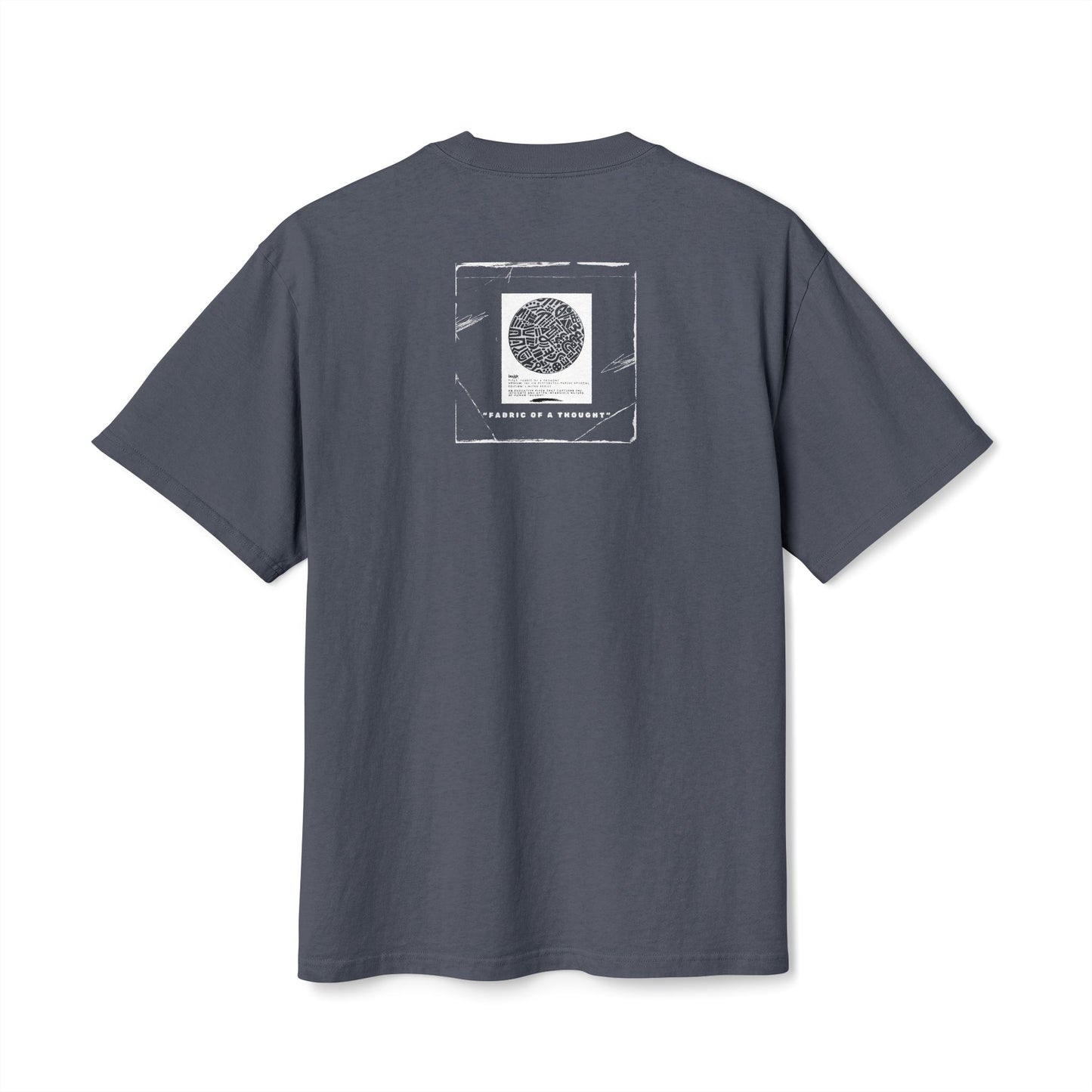 Fabric Of A Thought - Unisex Heavy Faded Tee | Relaxed Casual Style | Perfect for Everyday Wear, Gifting, Festivals, Summer Outings, Lounge Wear