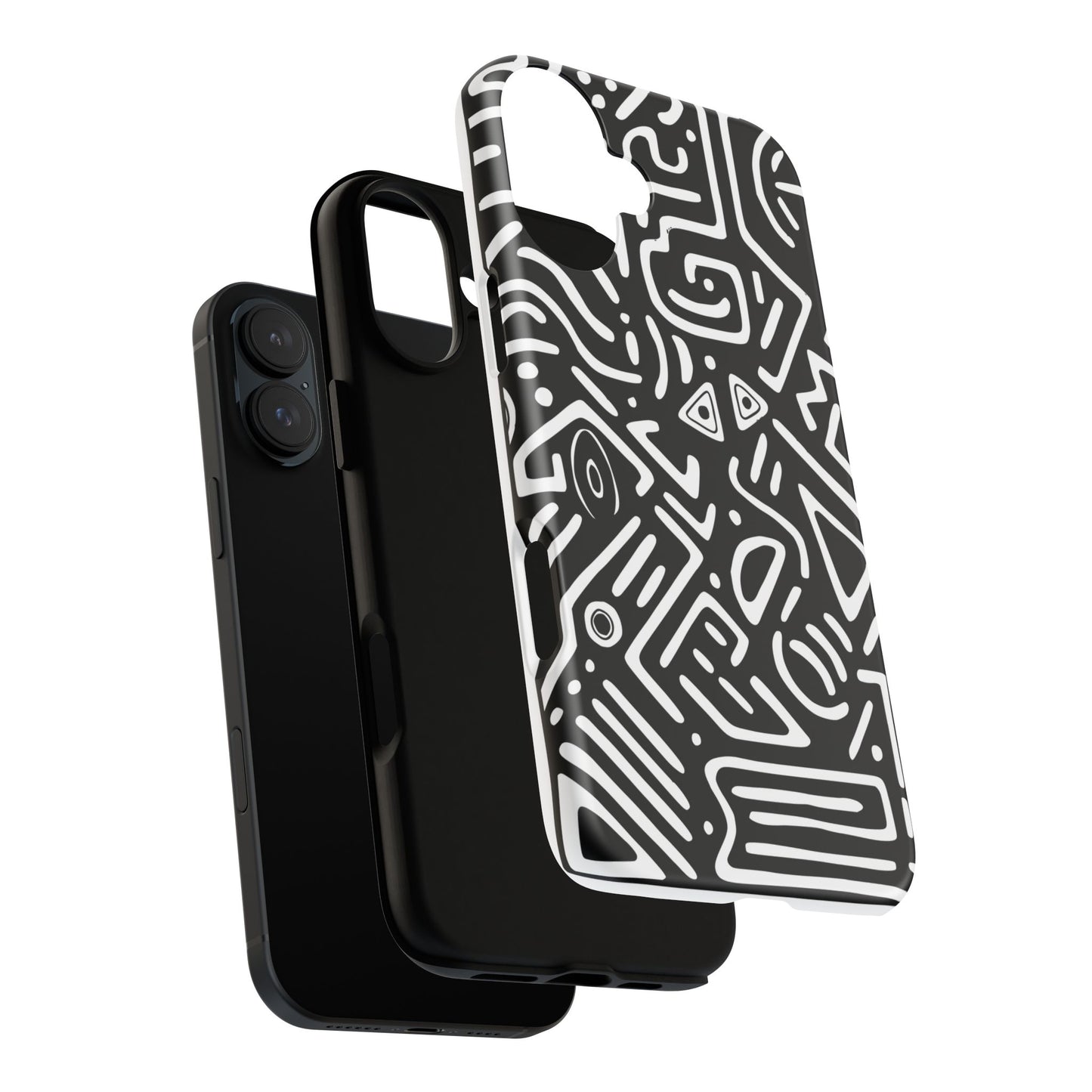 Stylish Phone Case, Abstract Design, Tough Cell Phone Cover, Modern Smartphone Protector, Gift for Tech Lovers, Unique Accessories
