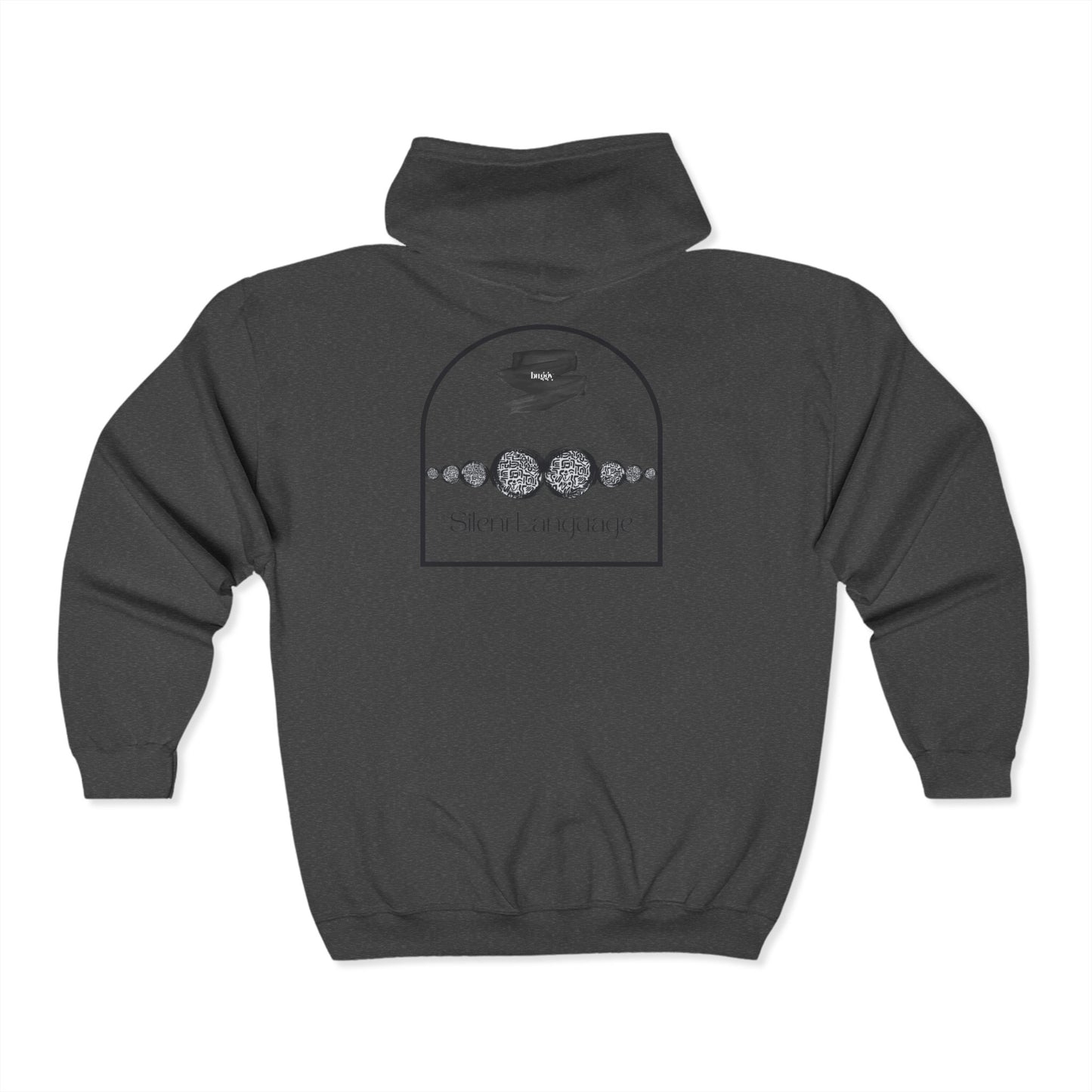 Sign Language - Unisex Full Zip Hooded Sweatshirt - Design, Comfortable & Stylish for Everyday Use