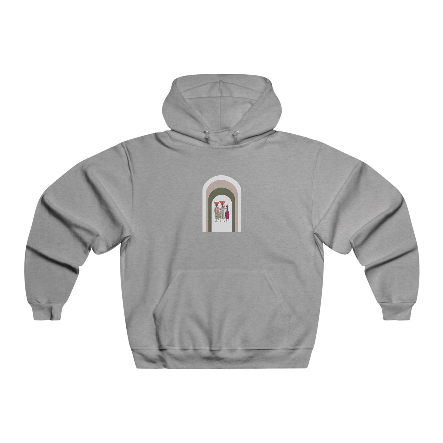 Stylish Unisex Hoodie with Artistic Arch Design, Cozy Sweatshirt for Casual Wear, Perfect Gift for Birthdays, Holidays, Everyday