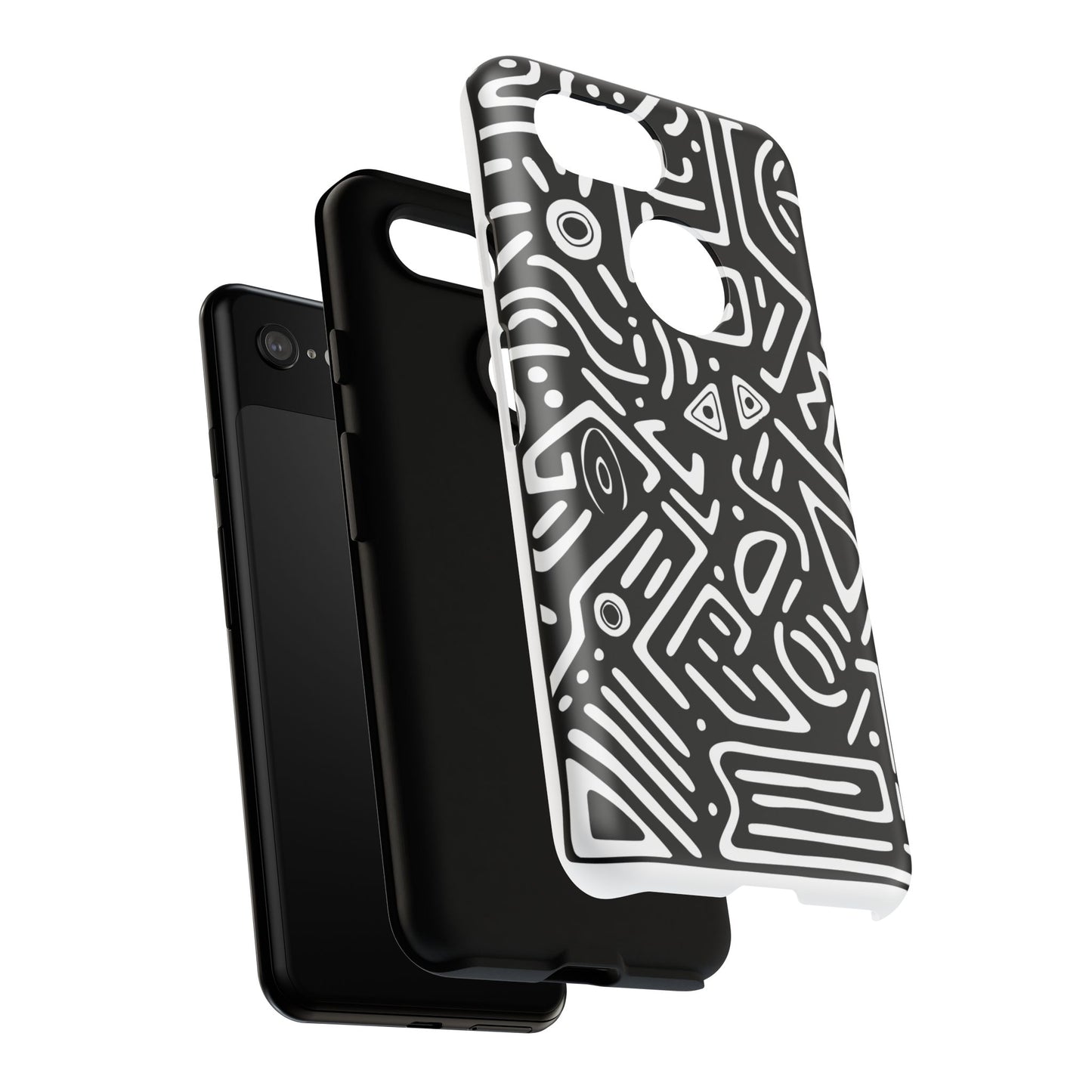 Stylish Phone Case, Abstract Design, Tough Cell Phone Cover, Modern Smartphone Protector, Gift for Tech Lovers, Unique Accessories
