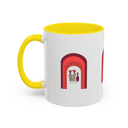 Colorful Tribal Accent Coffee Mug - Unique Art Design for Nightly Relaxation