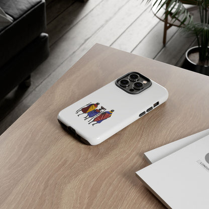 Stylish Phone Case Featuring Cultural Art, Tough Cases for Protection and Style, Gift for Holidays, Trendy Accessory, Unique Phone Cover
