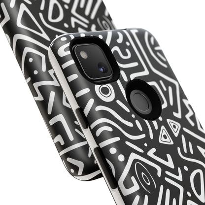 Stylish Phone Case, Abstract Design, Tough Cell Phone Cover, Modern Smartphone Protector, Gift for Tech Lovers, Unique Accessories