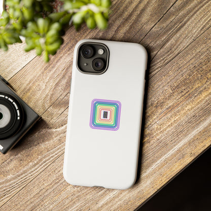 Colorful Geometric Phone Case for Tough Cases, Fun Phone Accessory, Unique Gift, Trendy Tech, Phone Protection