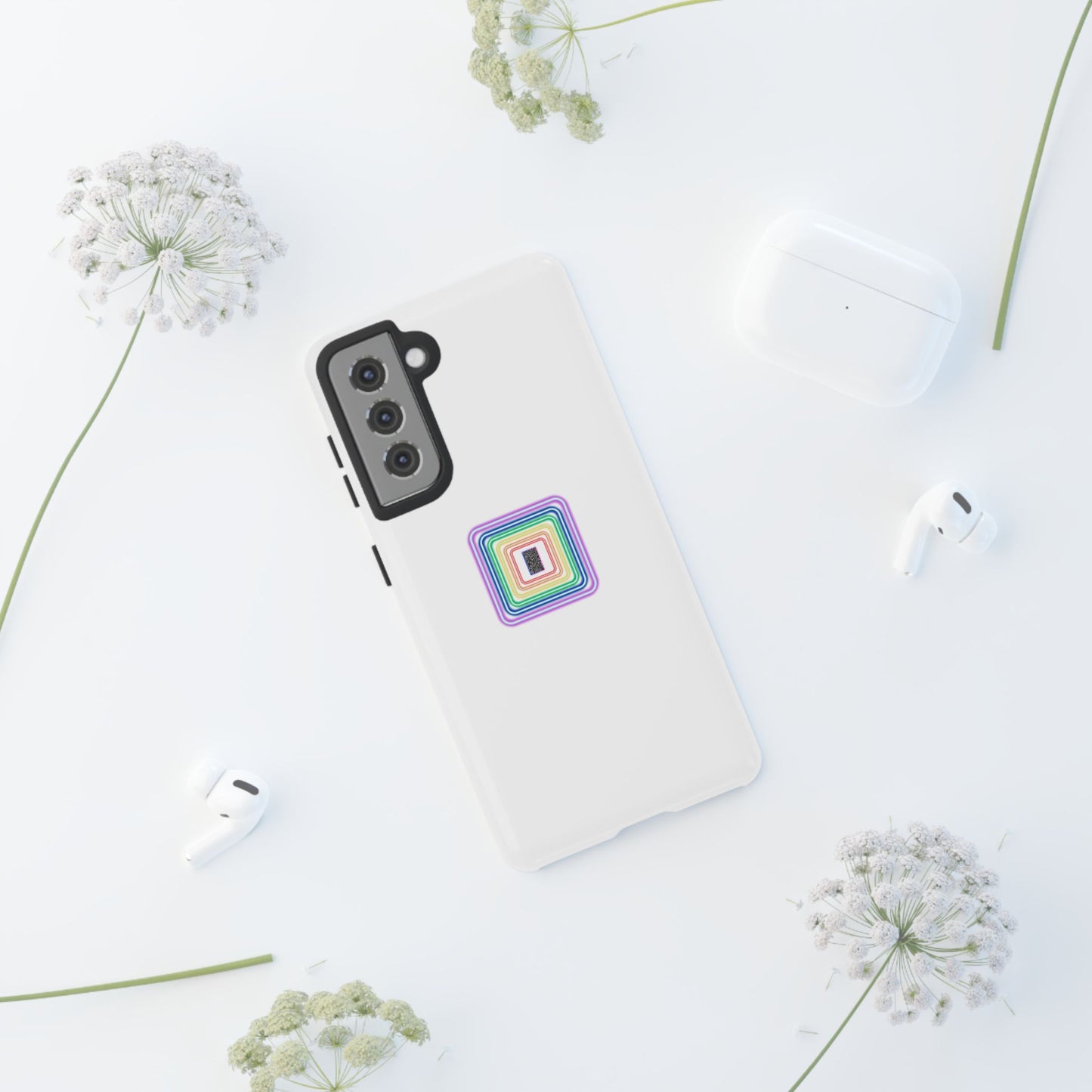 Colorful Geometric Phone Case for Tough Cases, Fun Phone Accessory, Unique Gift, Trendy Tech, Phone Protection