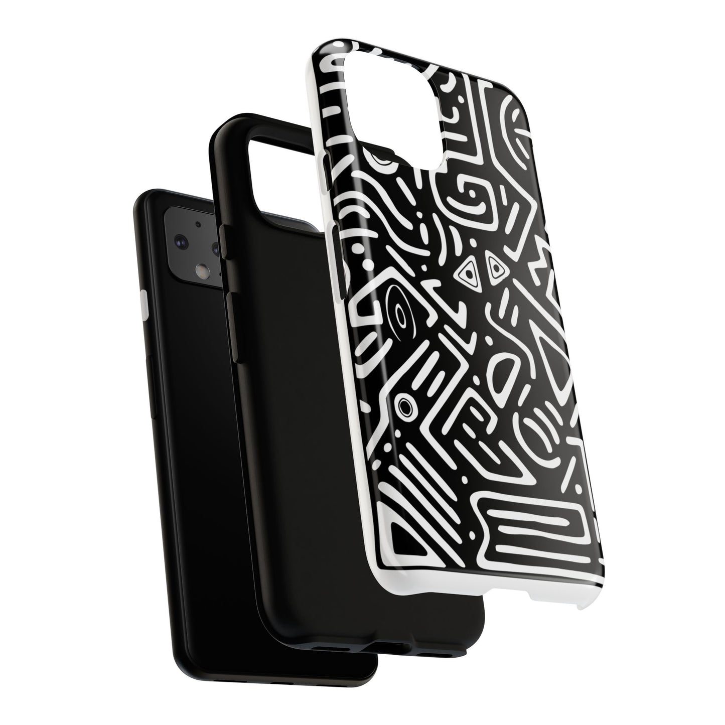 Stylish Phone Case, Abstract Design, Tough Cell Phone Cover, Modern Smartphone Protector, Gift for Tech Lovers, Unique Accessories