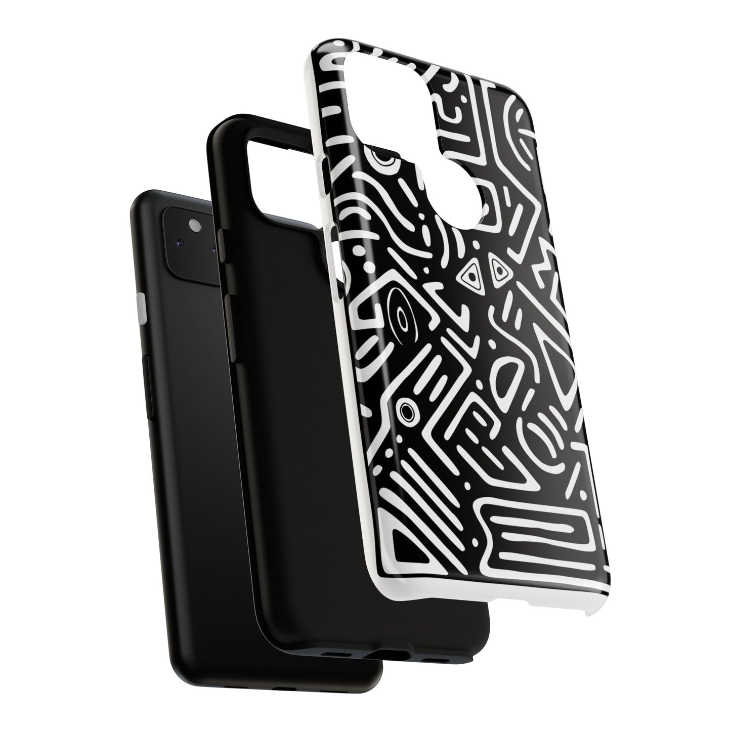 Stylish Phone Case, Abstract Design, Tough Cell Phone Cover, Modern Smartphone Protector, Gift for Tech Lovers, Unique Accessories