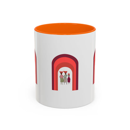 Colorful Tribal Accent Coffee Mug - Unique Art Design for Nightly Relaxation