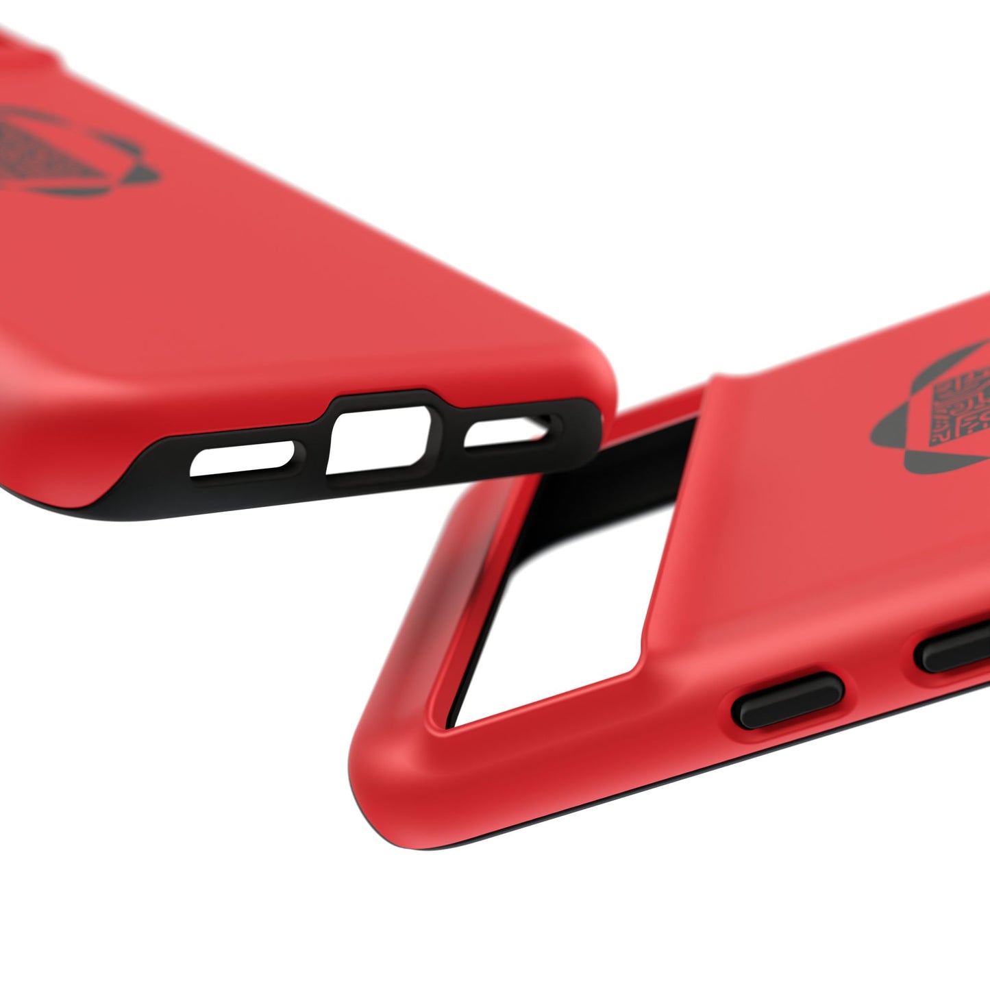 Tough Cases Phone Case, Bold Red Design, Unique Gift for Tech Lovers, Customize for Birthdays, Holidays, Everyday Use