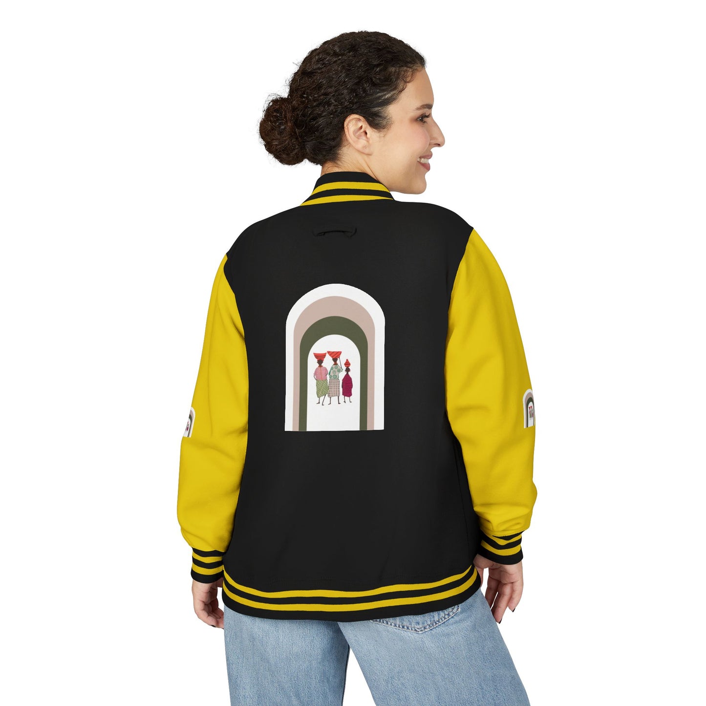 Dinkgwana - Stylish Unisex Letterman Jacket, Vintage Style Outerwear, Casual Everyday Jacket, Gift for Friends, Sports and Weekend Style