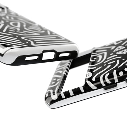Stylish Phone Case, Abstract Design, Tough Cell Phone Cover, Modern Smartphone Protector, Gift for Tech Lovers, Unique Accessories