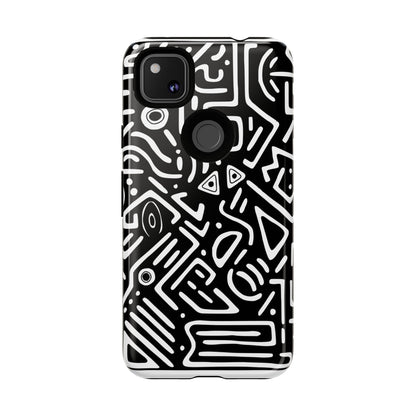 Stylish Phone Case, Abstract Design, Tough Cell Phone Cover, Modern Smartphone Protector, Gift for Tech Lovers, Unique Accessories