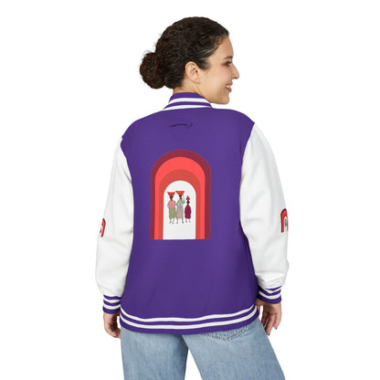 Dinkgwana - Unisex Letterman Jacket with Retro Design, Trendy Outerwear, Perfect for College, Parties, Gift Idea, Sports Events, Casual Wear