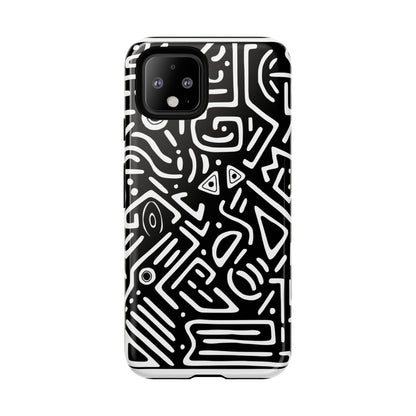 Stylish Phone Case, Abstract Design, Tough Cell Phone Cover, Modern Smartphone Protector, Gift for Tech Lovers, Unique Accessories