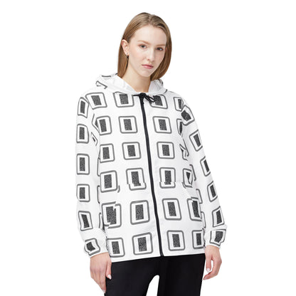 Pulse - Stylish Windbreaker Jacket - Modern Geometric Design, Perfect for Outdoor Activities, Casual Wear, Gifts for Him/Her, Travel Essentials