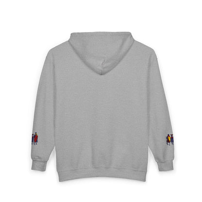 Ngwetsi Men Zip Hoodie — Nativity Christmas Chest & Sleeve Embroidered Design