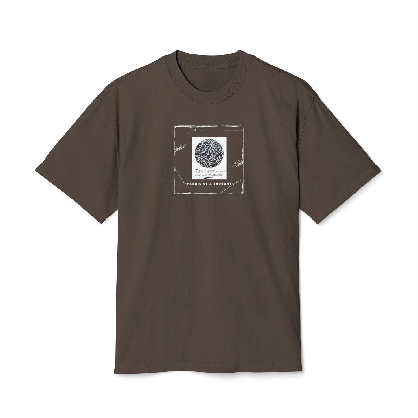 Fabric Of A Thought - Unisex Heavy Faded Tee | Relaxed Casual Style | Perfect for Everyday Wear, Gifting, Festivals, Summer Outings, Lounge Wear