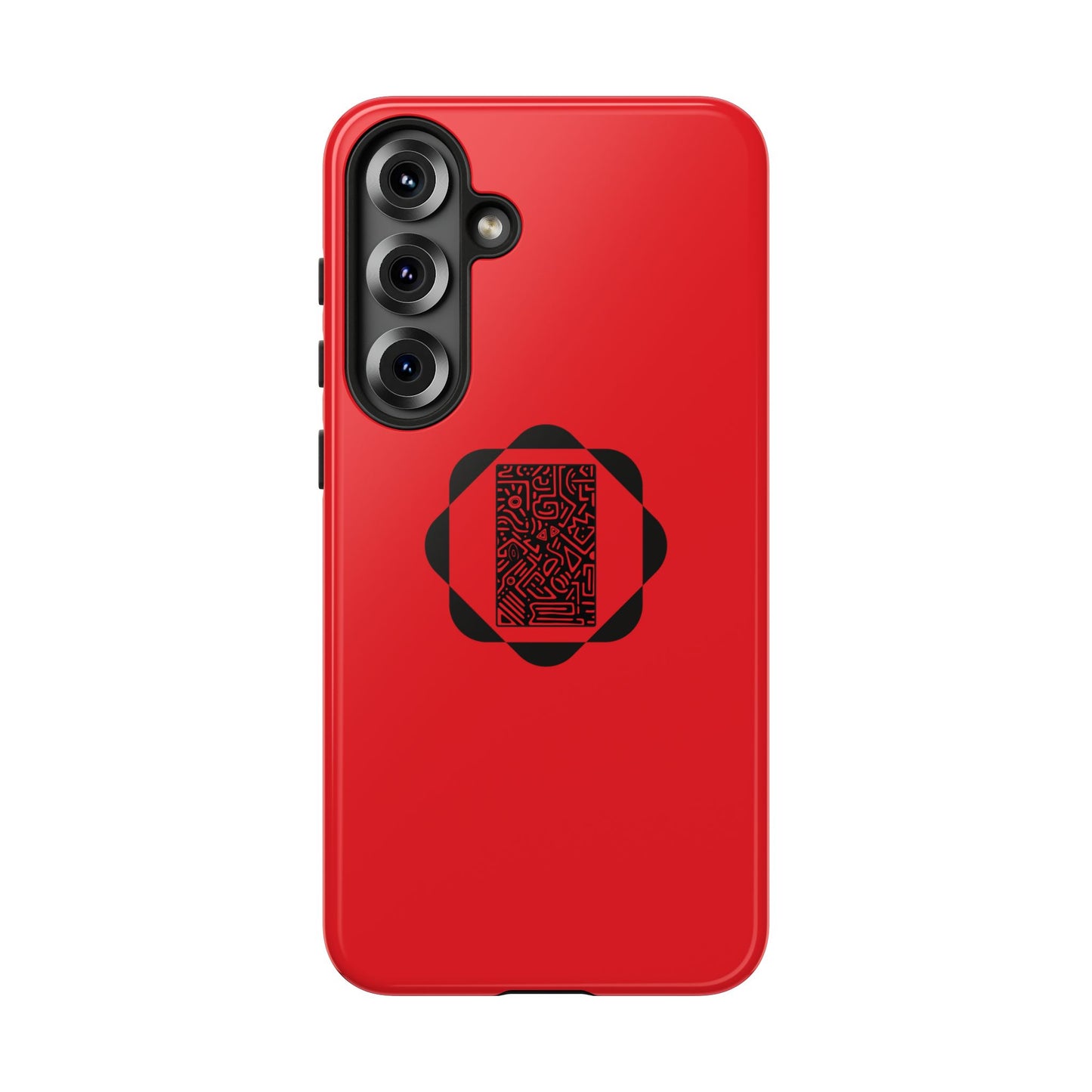 Tough Cases Phone Case, Bold Red Design, Unique Gift for Tech Lovers, Customize for Birthdays, Holidays, Everyday Use