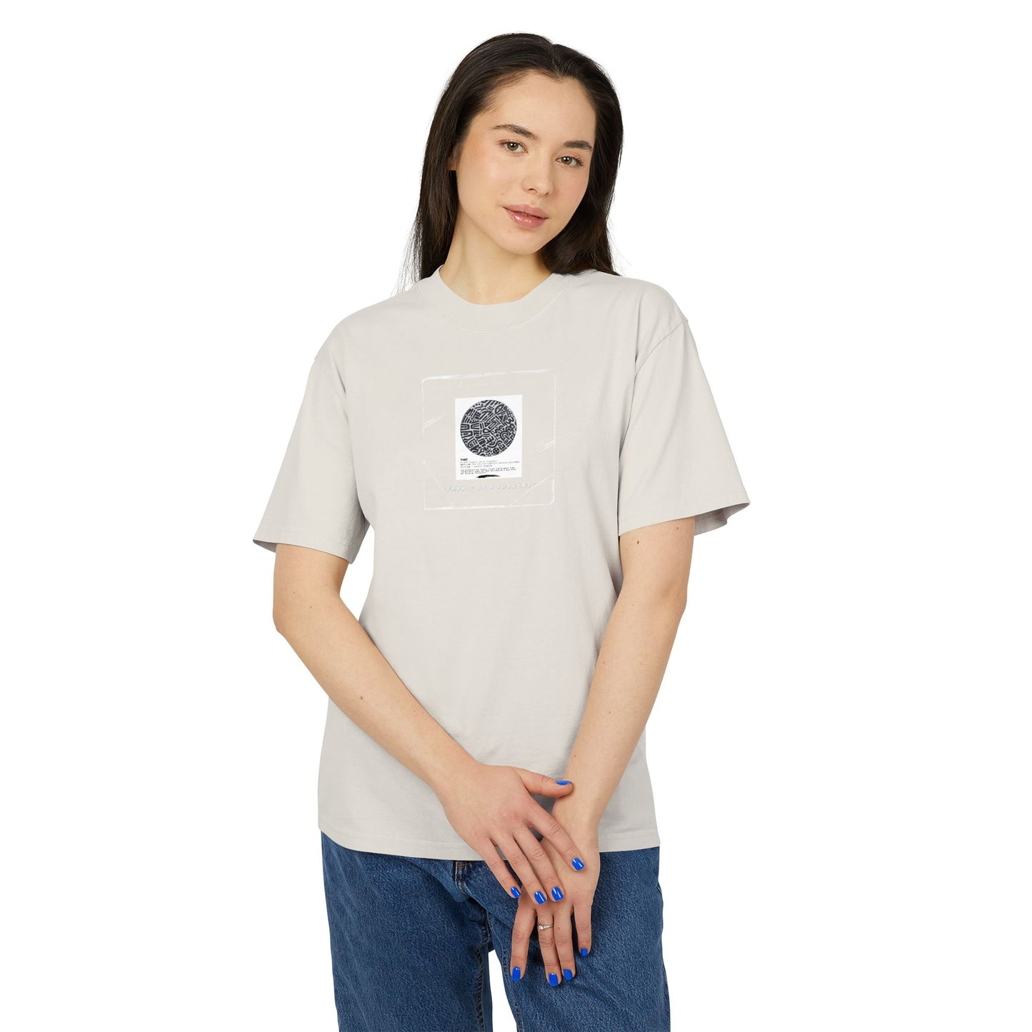 Fabric Of A Thought - Unisex Heavy Faded Tee | Relaxed Casual Style | Perfect for Everyday Wear, Gifting, Festivals, Summer Outings, Lounge Wear