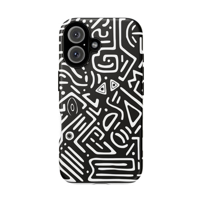 Stylish Phone Case, Abstract Design, Tough Cell Phone Cover, Modern Smartphone Protector, Gift for Tech Lovers, Unique Accessories