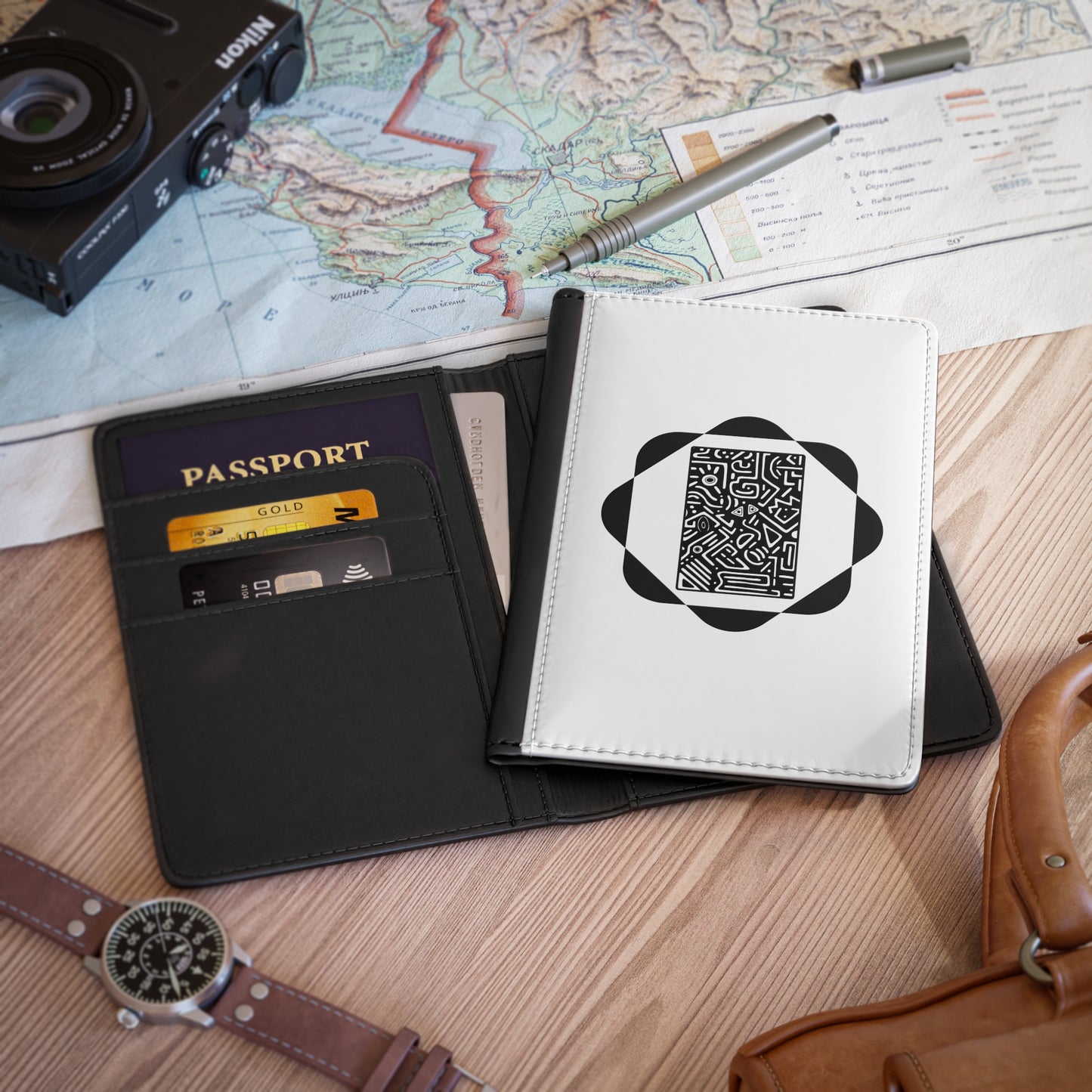 Pulse - Travel-Inspired Passport Cover - Adventure Awaits, Unique Travel Accessory, Gift for Travelers, Vacation Planner, Jetsetter's Must-Have