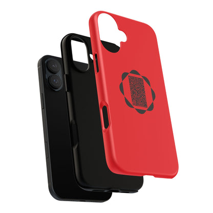 Tough Cases Phone Case, Bold Red Design, Unique Gift for Tech Lovers, Customize for Birthdays, Holidays, Everyday Use