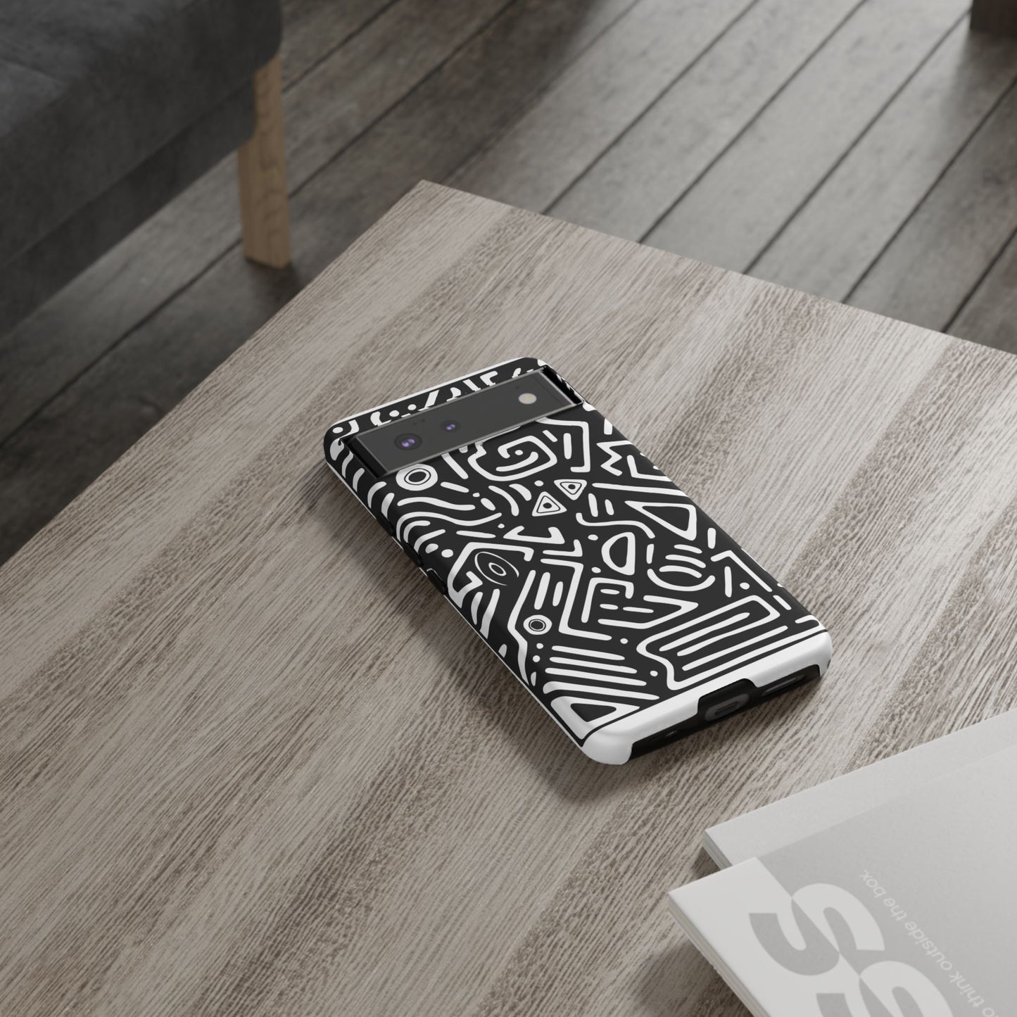Stylish Phone Case, Abstract Design, Tough Cell Phone Cover, Modern Smartphone Protector, Gift for Tech Lovers, Unique Accessories