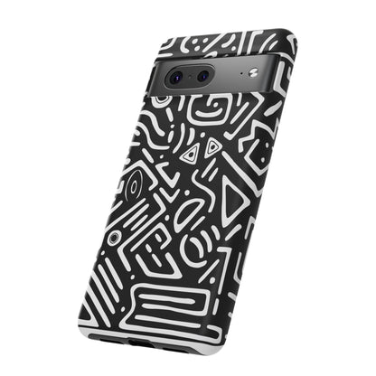 Stylish Phone Case, Abstract Design, Tough Cell Phone Cover, Modern Smartphone Protector, Gift for Tech Lovers, Unique Accessories