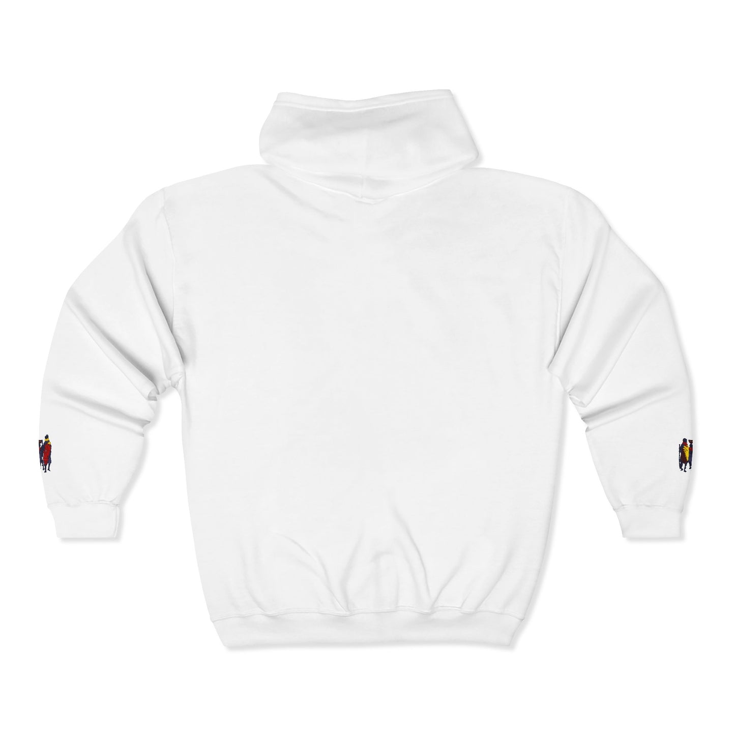 Ngwetsi Men Zip Hoodie — Nativity Christmas Chest & Sleeve Embroidered Design