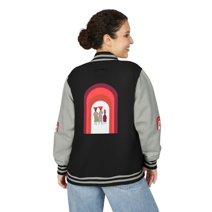 Dinkgwana - Unisex Letterman Jacket with Retro Design, Trendy Outerwear, Perfect for College, Parties, Gift Idea, Sports Events, Casual Wear