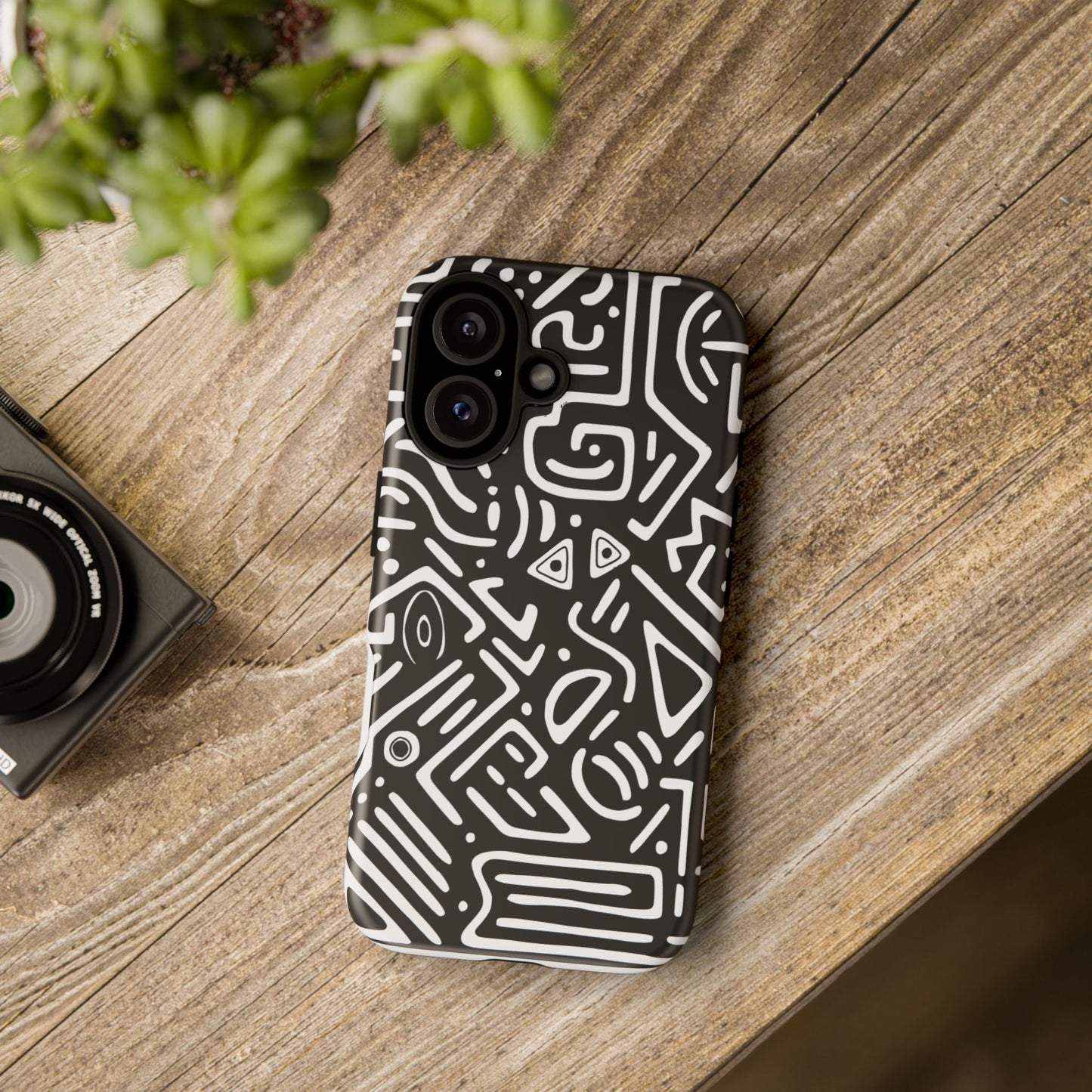 Stylish Phone Case, Abstract Design, Tough Cell Phone Cover, Modern Smartphone Protector, Gift for Tech Lovers, Unique Accessories