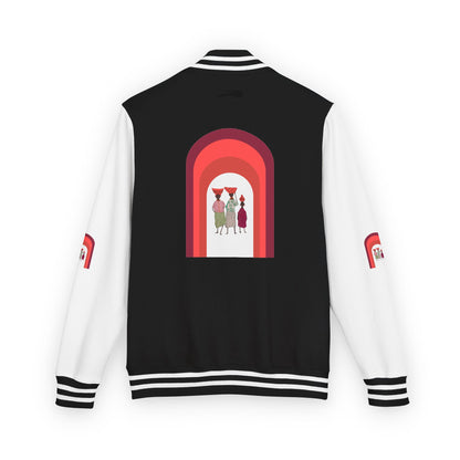 Dinkgwana - Unisex Letterman Jacket with Retro Design, Trendy Outerwear, Perfect for College, Parties, Gift Idea, Sports Events, Casual Wear