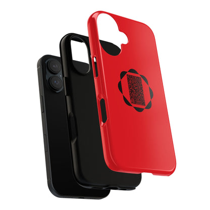 Tough Cases Phone Case, Bold Red Design, Unique Gift for Tech Lovers, Customize for Birthdays, Holidays, Everyday Use