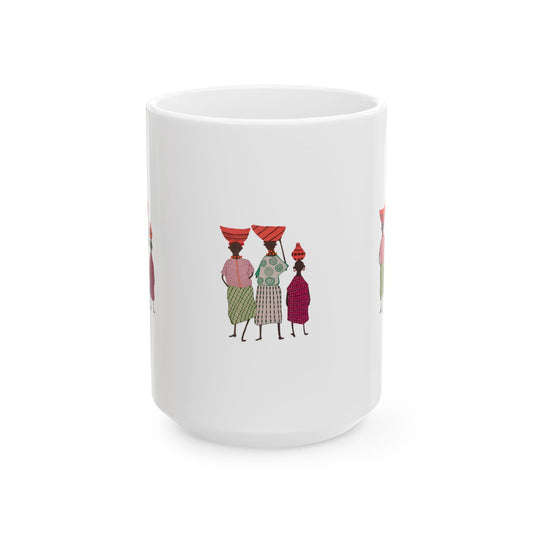 Dinkgwana Ceramic Mug - 11oz & 15oz - Unique Design