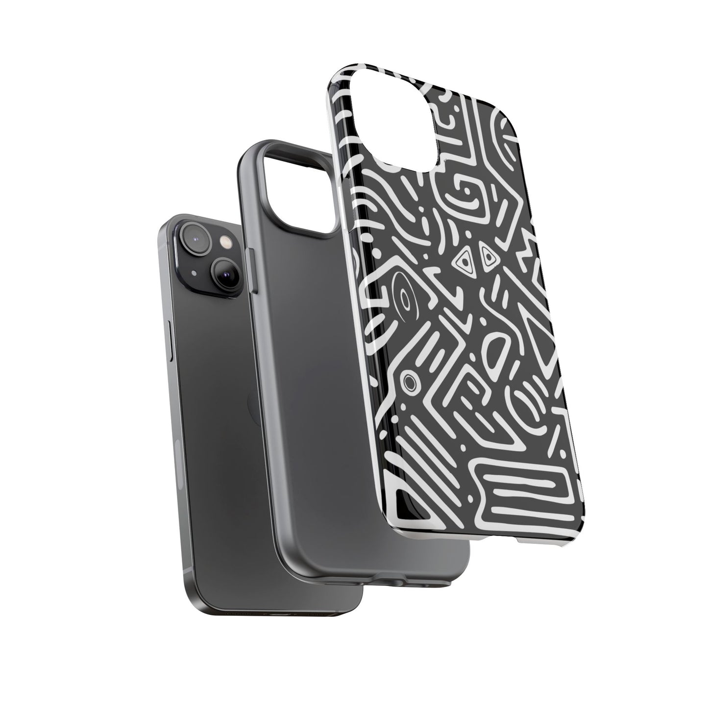 Stylish Phone Case, Abstract Design, Tough Cell Phone Cover, Modern Smartphone Protector, Gift for Tech Lovers, Unique Accessories