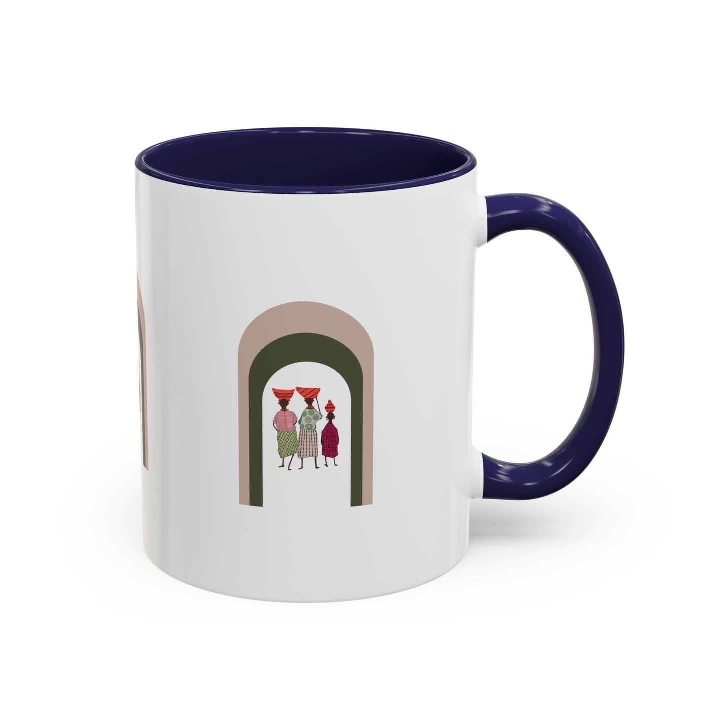 Dinkgwana Accent Coffee Mug - Modern Art Design for Home or Office