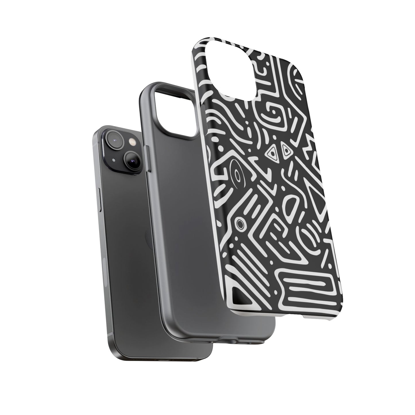 Stylish Phone Case, Abstract Design, Tough Cell Phone Cover, Modern Smartphone Protector, Gift for Tech Lovers, Unique Accessories