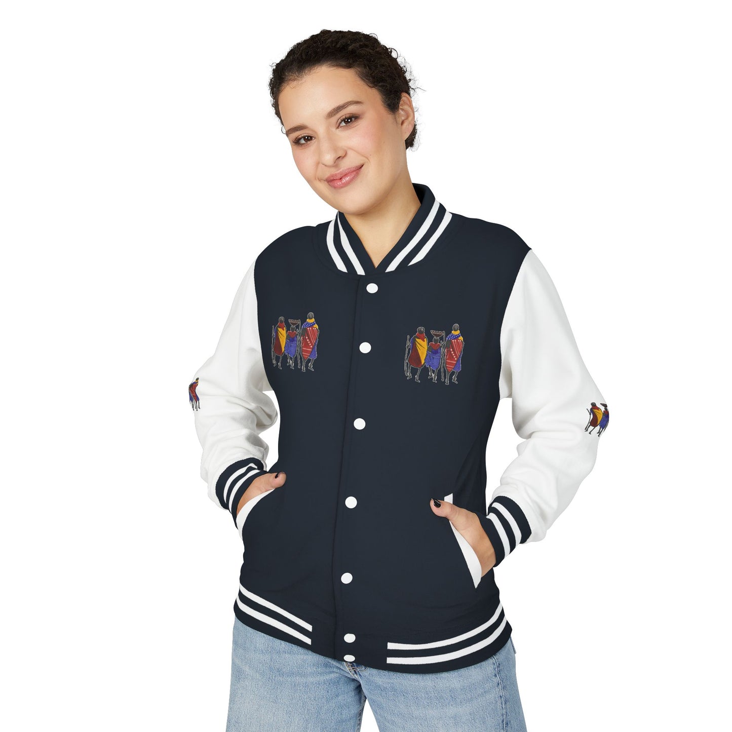 Ngwetsi - Unisex Letterman Jacket with Colorful Parrots Design, Trendy Outerwear, Casual Style, Gift for Animal Lovers, Comfortable and [...]